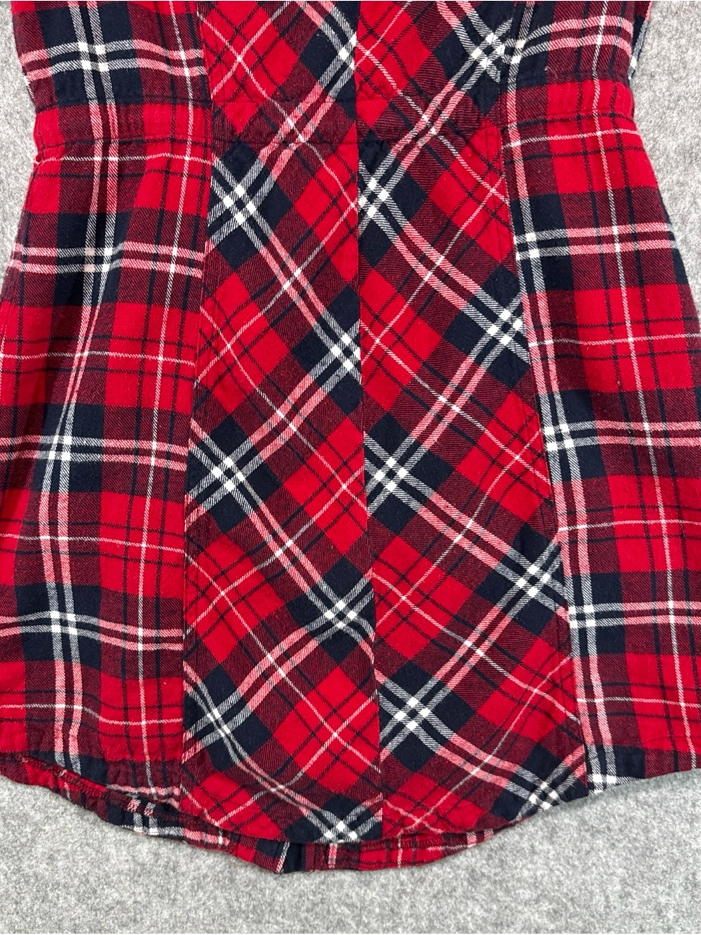 Morphine Generation Plaid Shirt Dress - Womens M - Red Grunge Rock Metal Y2K - Picture 14 of 15